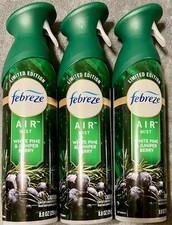 3 Pack Febreze Air Mist Spray White Pine Juniper Berry 8.8 OZ Each 2025