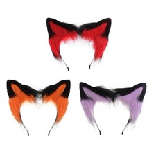 Halloween Cat Ear Headband Girl Makeup Hairband Cosplay Anime Character Headband