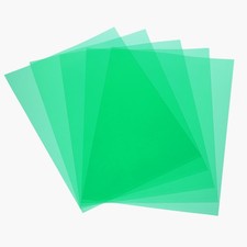 5 Pcs Color Correction Gel Light Filter 23.4 x 16.5", Cyan