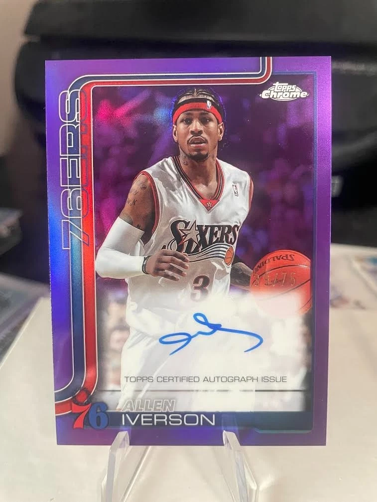 【確認用】アイバーソン① Allen Iverson Basketball Serial Numbered Sports Trading Cards
