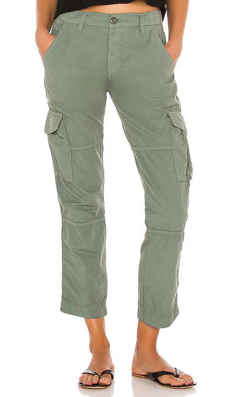 NSF Basquiat Multi Pocket Cargo Utility Pants Green Gray Button Fly Size 26