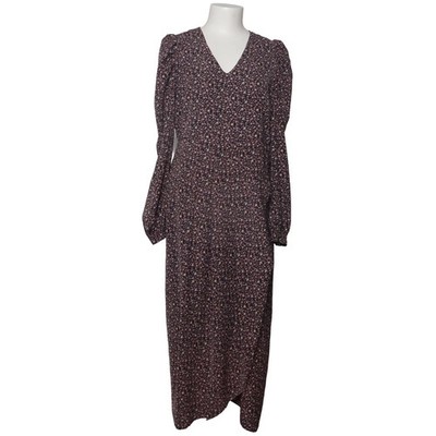 Lofty Manner, Maxikleid, Größe: S, Schwarz/Mehrfarbig, Polyester, Blumen #dE5