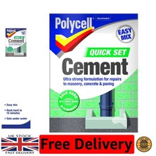 Quick Set Cement Polyfilla 2kg - Ultra Strong and Waterproof Repair Solution
