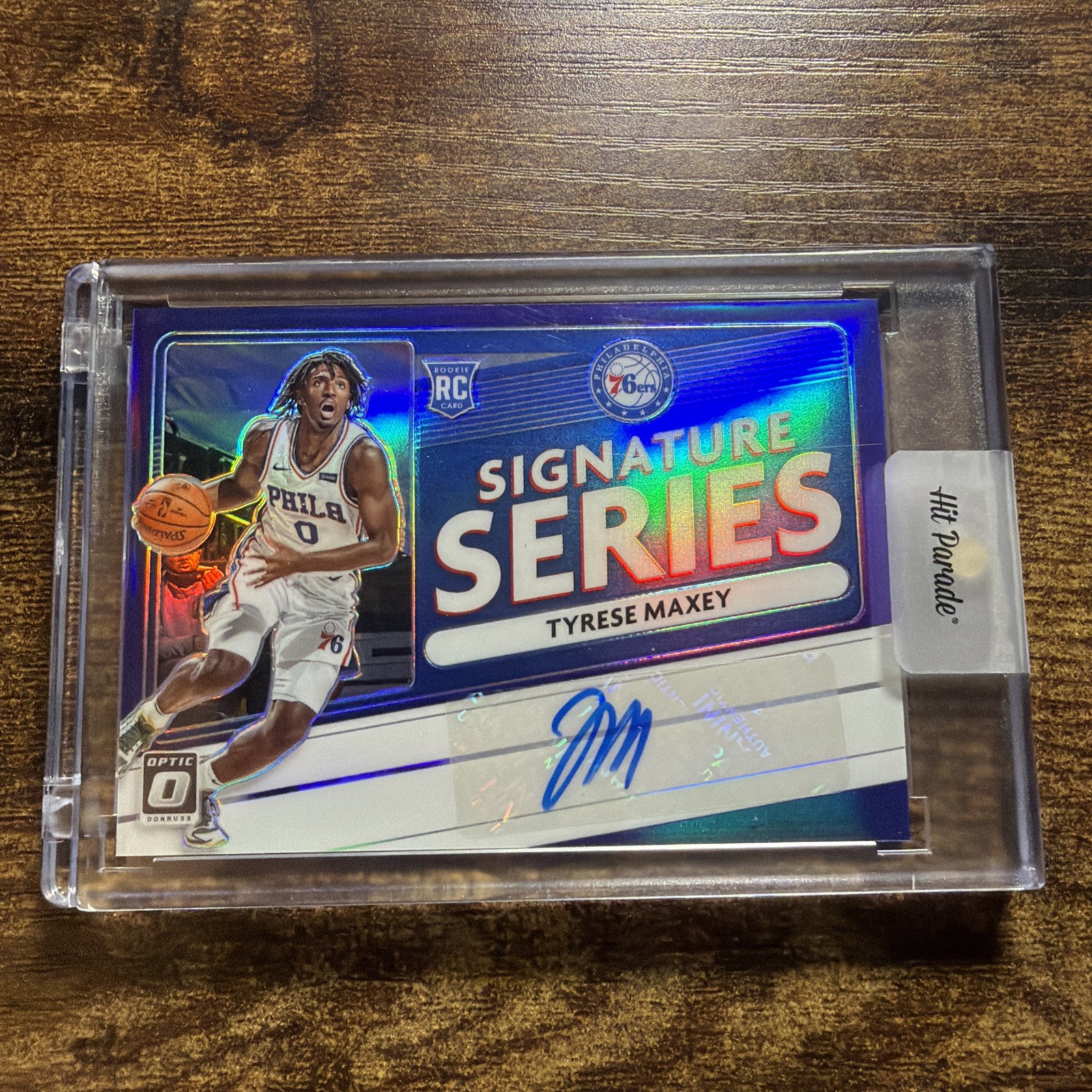2020-21 Panini Donruss Optic Tyrese Maxey RC Signature Series Auto Purple