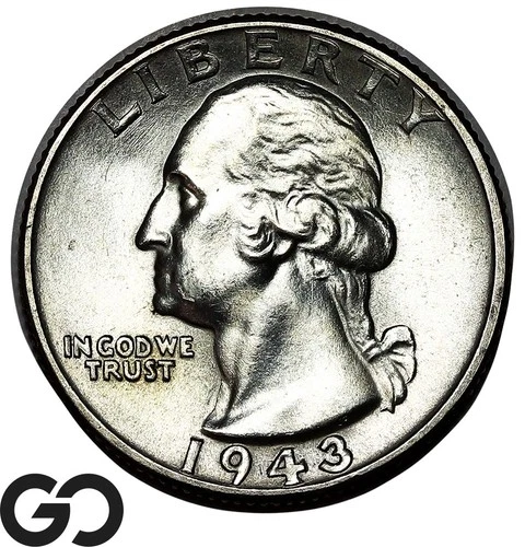 1943 Washington Quarter, Gem BU++