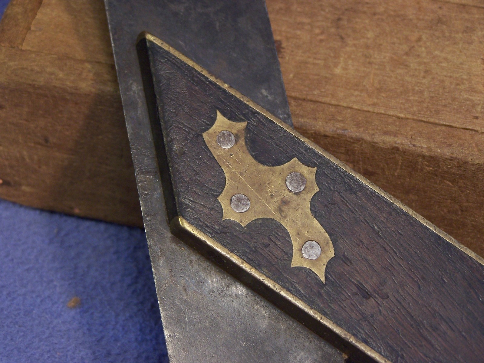 C. G. Siewers Cincinnati 10 inch Miter Square mitre square rosewood and brass