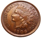 1906 AU-UNC BRN F Full Liberty Indian Head Cent Great Details Very Nice Penny