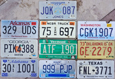Lot Of 10 License Plates 10 States Usa License Plate Tag Craft Condition Read