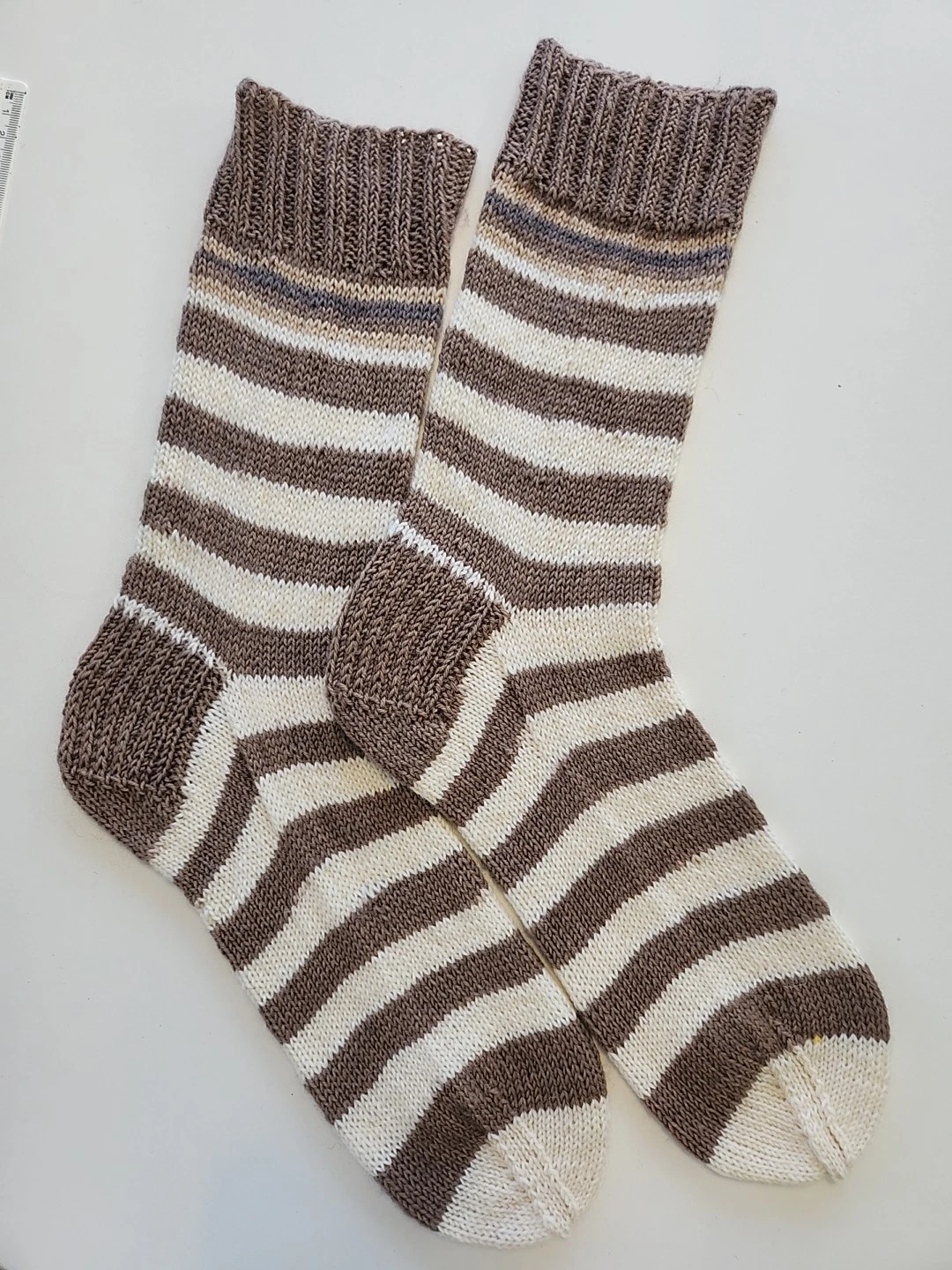 Hand Knitted Wool Socks Size 7-12 #107