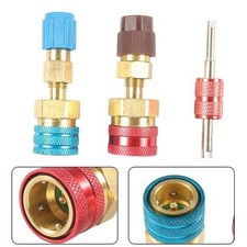 Color Coded R1234YF to R134A Hose Connectors for High and Low Pressure AC Lines
