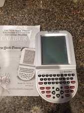The New York Times Travel Electronic Crossword Puzzle Hand Held Game Used