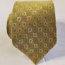 Brooks Brothers Makers Makers  Merchants Gold Blue Neck Tie Necktie Silk Rare