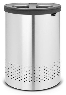 Brabantia Laundry Bin (Matte Steel) - 55L Silver