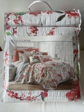 Levtex Home Simone Floral Full/Queen Quilt Shams Set Teal
