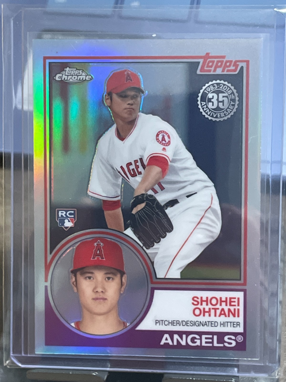 SHOHEI OHTANI Topps 2018 Chrome 1983 Topps Refractor RC Angels #83T-6 Rookie