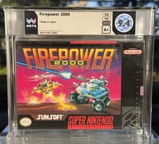9.4 A+ Firepower 2000 (Nintendo SNES) RARE New & Sealed WATA Graded CGC VGA