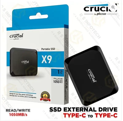 Crucial X9 1TB Portable External SSD brand new,sealed