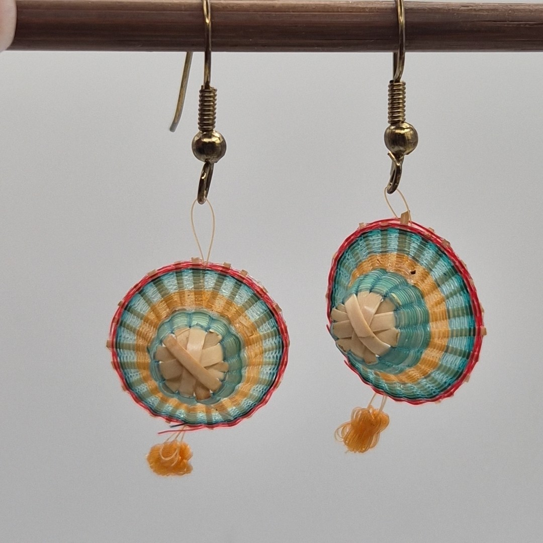 VTG Tiny Mini Delicate Handmade Artisan Beach Hat… - image 3