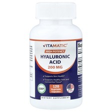 High Potency, Hyaluronic Acid, 200 mg, 120 Vegetable Capsules