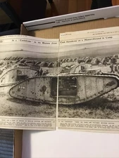WWI EPHEMERA- TANKDROME MUSTER GROUND #528 Tank Cambrai Wire