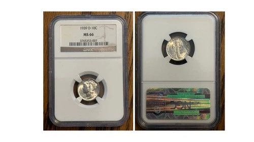 1939D MS66 Mercury Dime