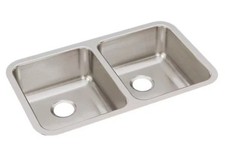 Elkay ELUH3118 Lustertone 30-3/4" Undermount Double Basin - Stainless Steel