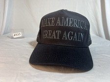 The Real One Donald Trump Dark MAGA Cali-Fame Hat Never Surrender Black 333