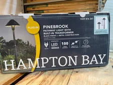 100 Lumen Low Voltage Black Plug-in Integrated LED Landscape Path Light Kit with