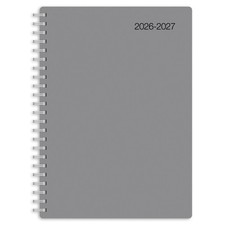2026-2027 OD Weekly/Monthly Academic Planner, 5"x8", Gray, July 2026-June 2027