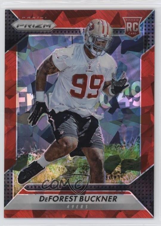 2016 Panini Prizm Rookie Red Crystals Prizm 69/75 DeForest Buckner #203 6w8