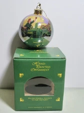 John Deere / Walter Hinton's 'V For Victory" Hand Painted Ornament
