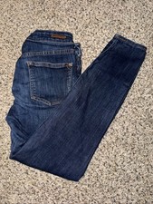 Pilcro Anthropologie High Rise Leggings Womens Size 27 Dark Wash Denim Jeans