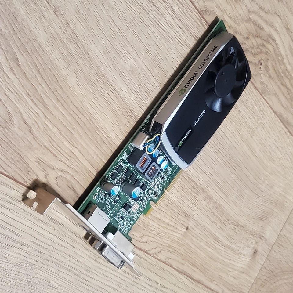 Dell Nvidia Quadro 600 1GB GDDR3 PCI-E Full Height Video Card PWG0F DVI-I & DP - Image 2 of 2