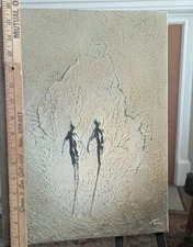 Ivar Bruun Impressionist Impasto Original Norwegian Mid Cen Painting Futurism