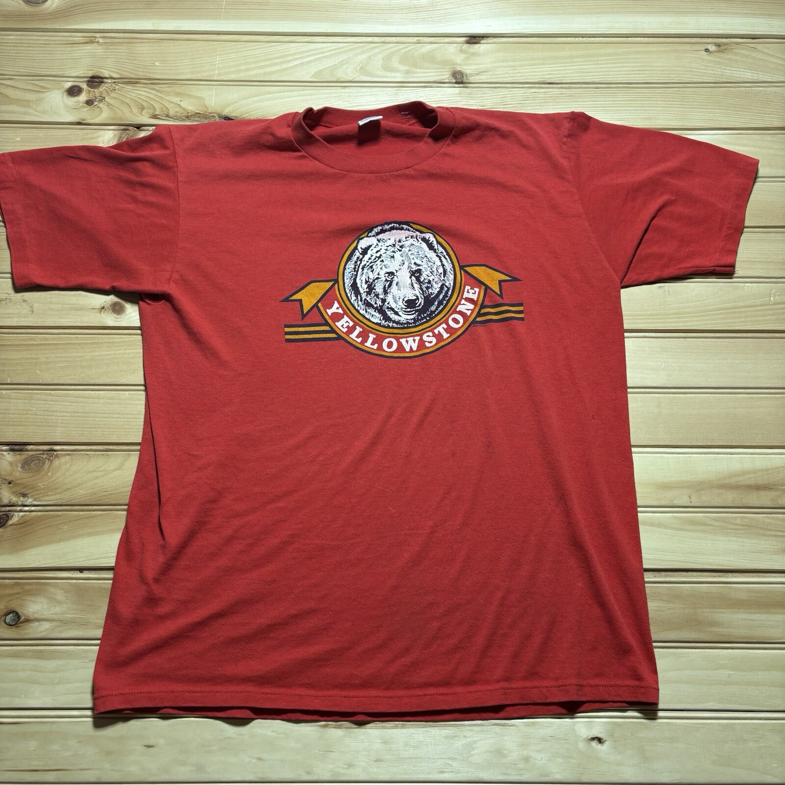 Vintage 1986 Yellowstone Grizzly Bear Wildlife Shirt XL