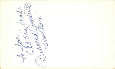 DEBORAH GOODRICH APRIL FOOL'S DAY Signed 3"x5" Index Card | eBay