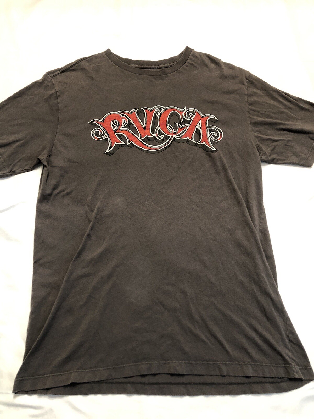 RVCA Mens Shirt Grey Size Large Special Edition DMOTE ANP