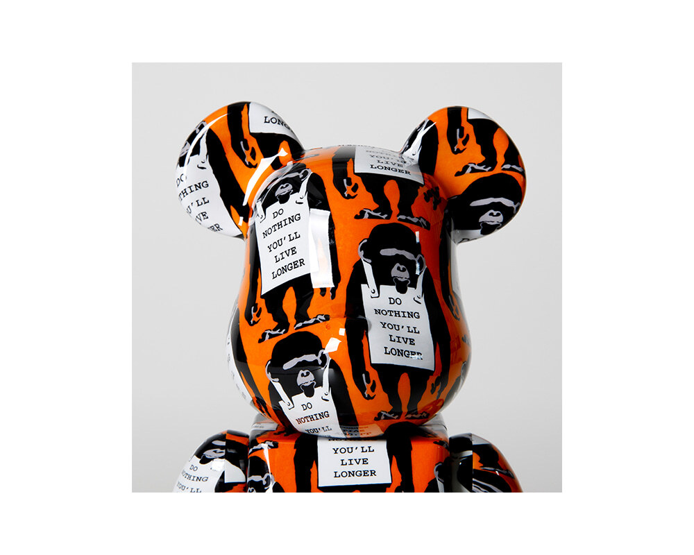 Medicom Toy BE@RBRICK Bearbrick 400% + 100% MONKEY SIGN