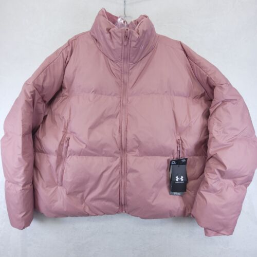 Under Armour Women's ColdGear Infrared Down Puffer Jacket Oversized Size L NWT