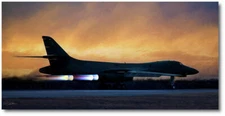 Light My Fire by Peter Chilelli - B-1 bomber - Aviation Art Print
