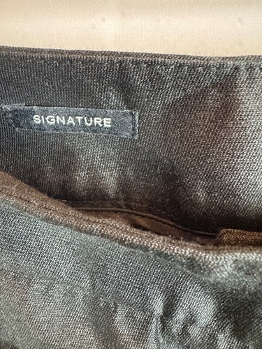 TALBOTS Signature black silk cotton cropped capri pants size 16 - Picture 5 of 7