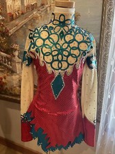 Girls Gymnastics Figure Skating Leotard Dress Competition S/M New No Tags