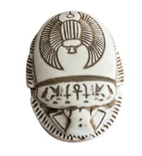 Scarab  Egyptian Beetle khepri with hieroglyphics pharaoh