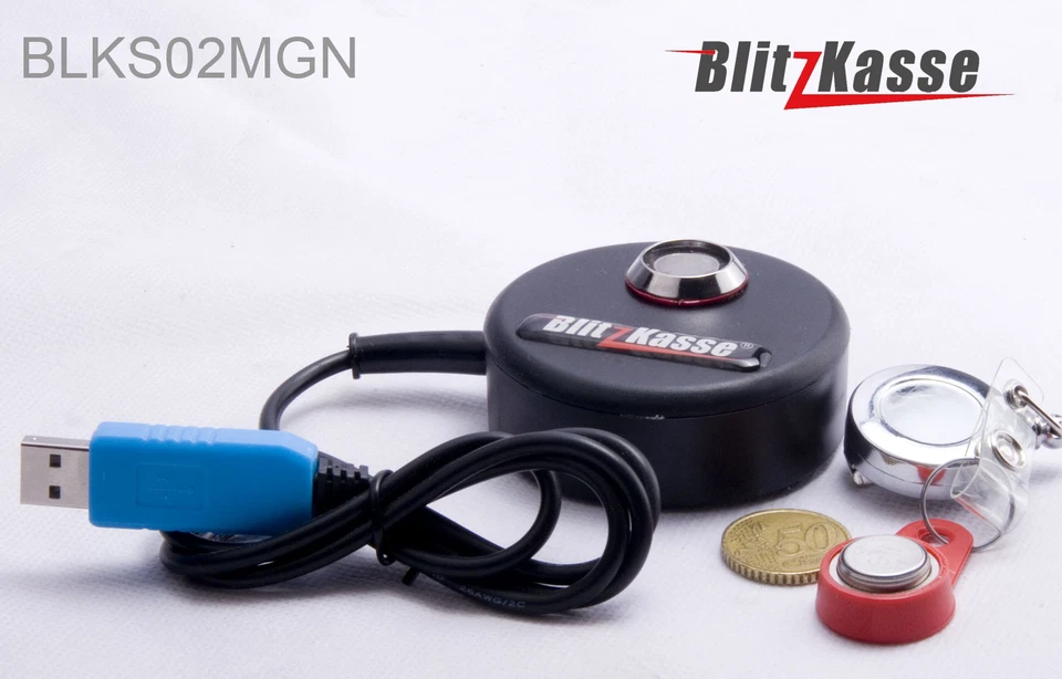 DALLAS USB Waiter Lock KS02MGN Kellneranmeldung Magnet für Blitz!Kasse + 2 KEY