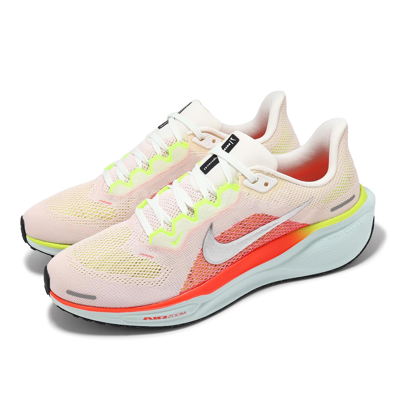 Nike Pegasus 41 Белые ярко-малиновые мужские кроссовки для шоссейного бега FD2722-100