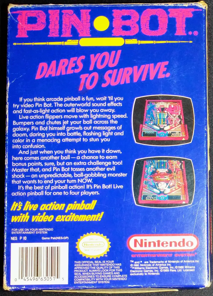 Pin bot on sale nes