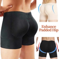 Men Hip Butt Lifter Enhancer Briefs Padded Boxer Underwear Panties Booty Shaper
