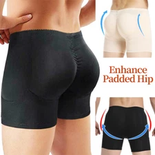 Men Hip Butt Lifter Enhancer Briefs Padded Boxer Underwear Panties Booty Shaper