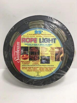 Sunbeam Rope Light 25' Accent Lighting Indoor & Outdoor (Model #8062 / CLEAR) - Image 1 of 4