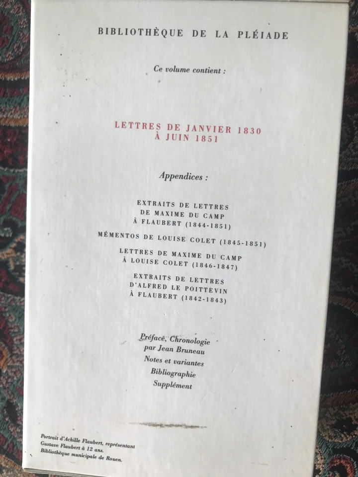 LA PLÉIADE GUSTAVE FLAUBERT CORRESPONDANCE I 1992 - Photo 2/4